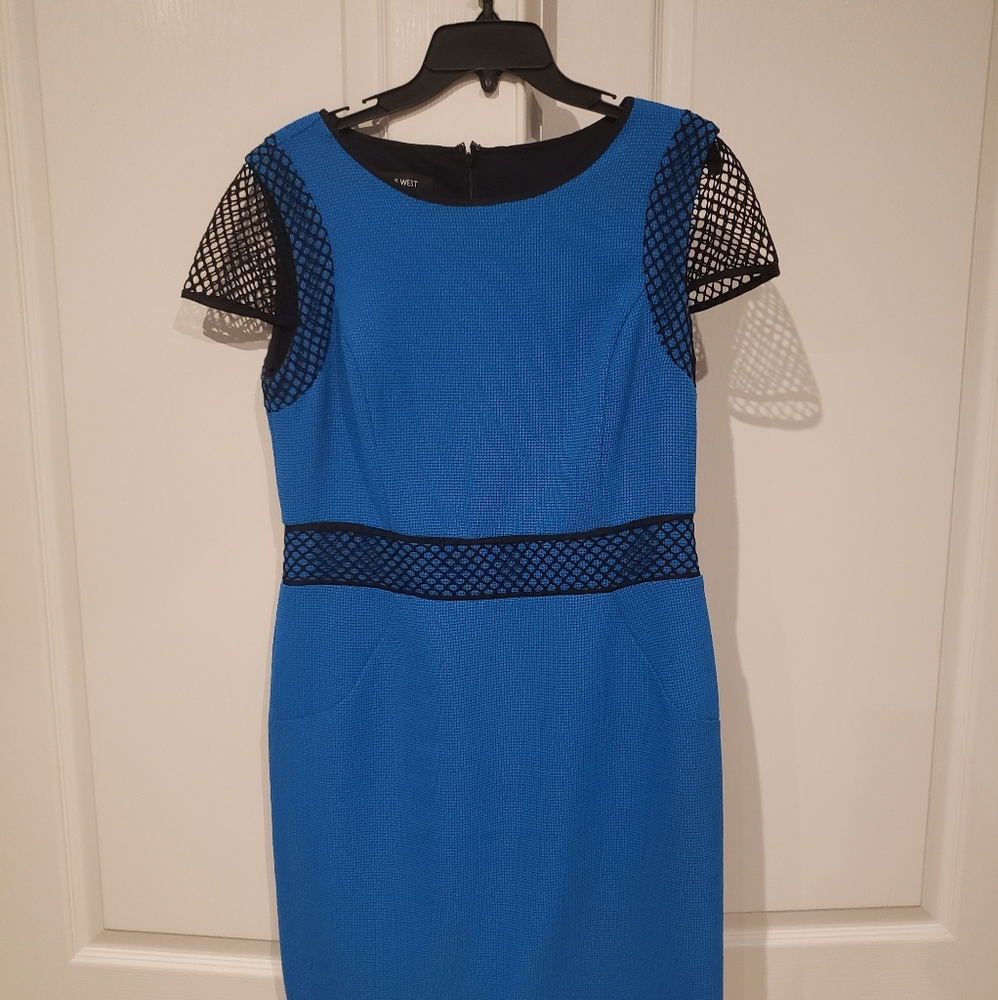 Nine west blue dress size 8